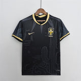 Brazil Black & Gold 2022 Jersey [JERSEY + SHORTS]