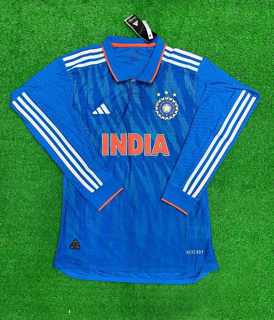India ICC World Cup 2023 Jersey FULL SLEEVE PLAYER VERSION