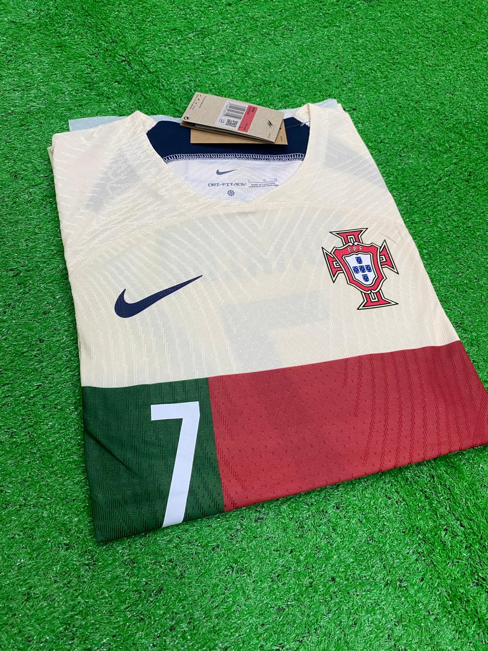Portugal RONALDO 7 PLAYER VERSION Away World Cup 2022 Jersey