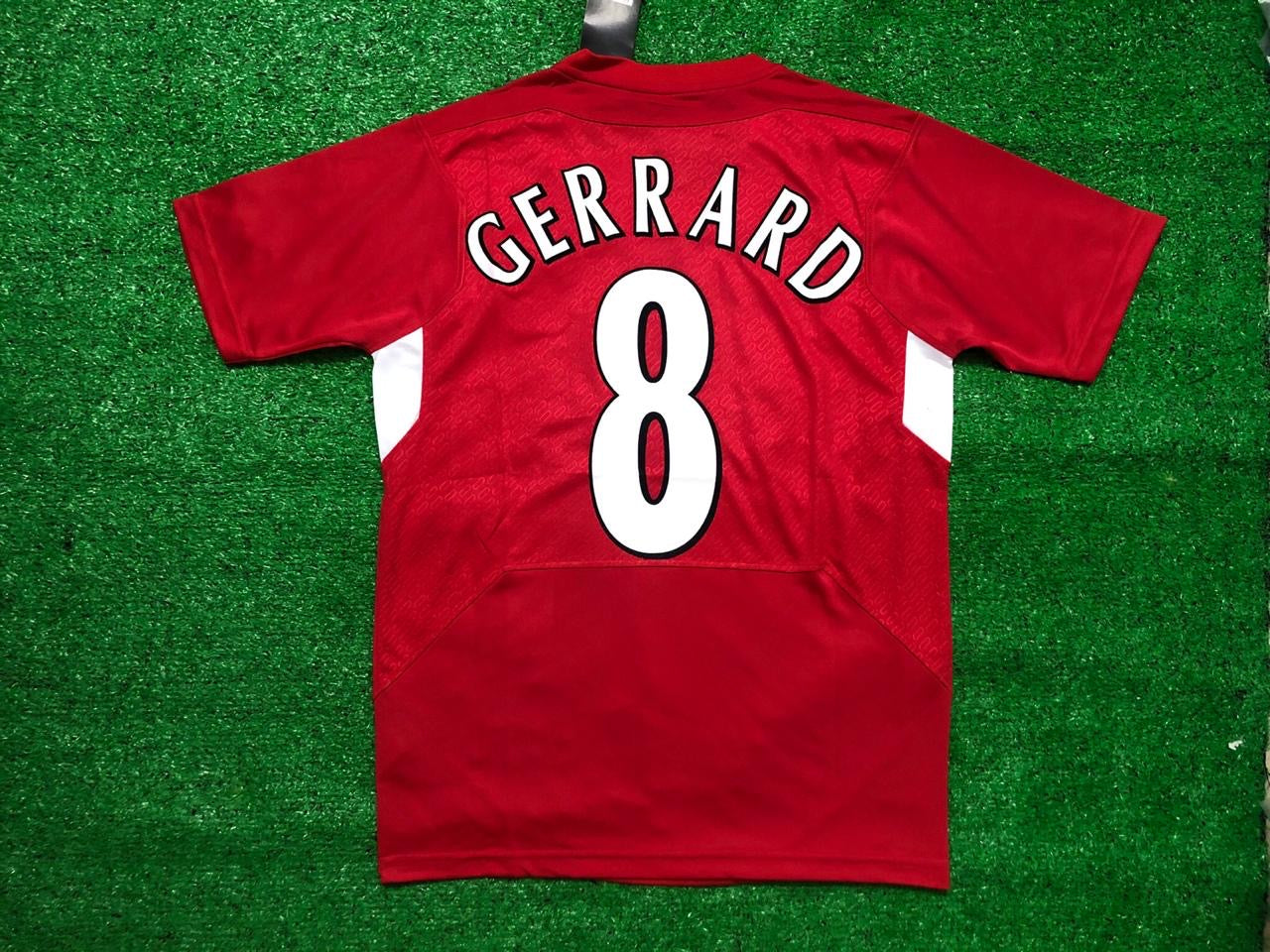 Liverpool 2005 Champions League GERRARD 8 Final Home Retro Jersey [Sale Item]